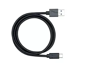 USB 3.1 kaapeli tyyppi C - 3.0 A pistoke, 5Gbps, 3A lataus, musta, 1.00m, monipussi